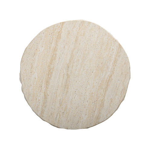 Roxanne - Faux Slab Indoor / Outdoor Side Table - Travertine
