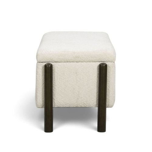 Abby - Nubby Fabric Storage Bench