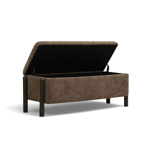 Abby - Nubby Fabric Storage Bench