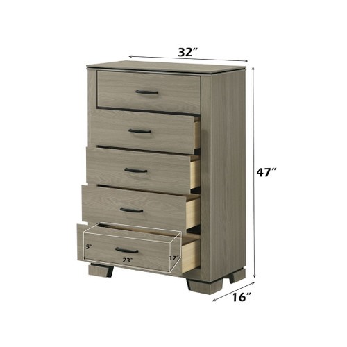 Joanna - Chest - Weathered Gray