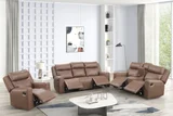 Elevation Brown 3PC Reclining Set by Happy Homes