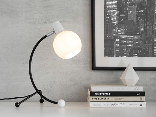 Eileen - Contemporary Task Lamp - Black / White
