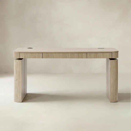 Baggio Seadrift Modern Fluted Electric Adjustable Standing Desk