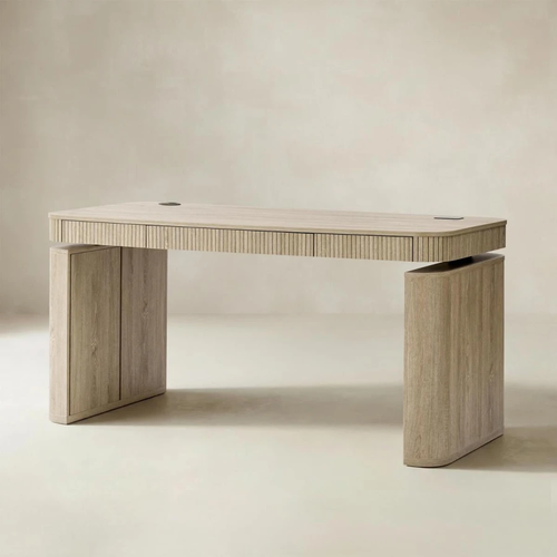Baggio Seadrift Modern Fluted Electric Adjustable Standing Desk