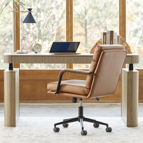 Baggio Seadrift Modern Fluted Electric Adjustable Standing Desk