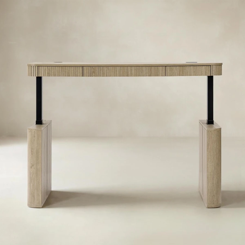 Baggio Seadrift Modern Fluted Electric Adjustable Standing Desk