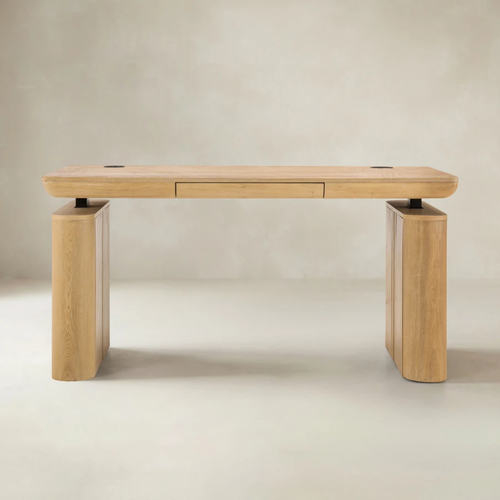 Emilio Oak Modern Electric Adjustable Standing Desk