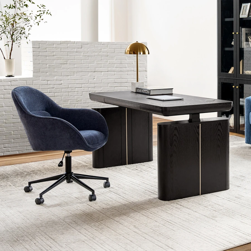 Emilio Charcoal Modern Electric Adjustable Standing Desk Z6DKAB0721-CHA by K Home