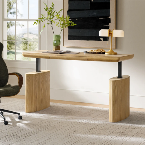 Elena Fluted Adjustable Standing Desk