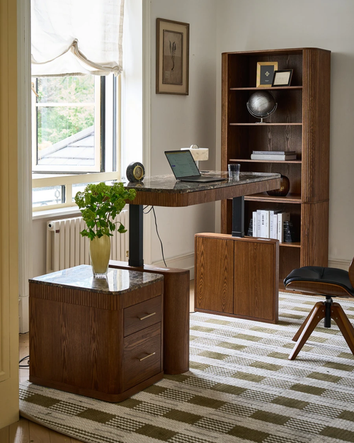 Baggio Marble Electric Adjustable Standing Desk