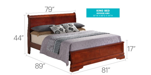 Sleigh Bed With Low Footboard