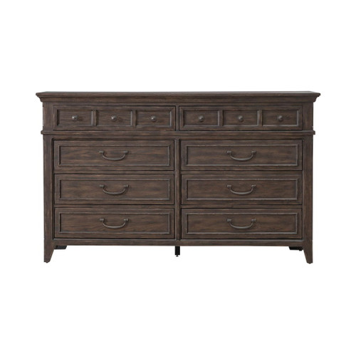 Paradise Valley - 8 Drawer Dresser - Saddle Brown