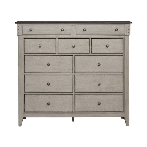 Ivy Hollow - 11 Drawer Chesser - Weathered Linen / Dusty Taupe
