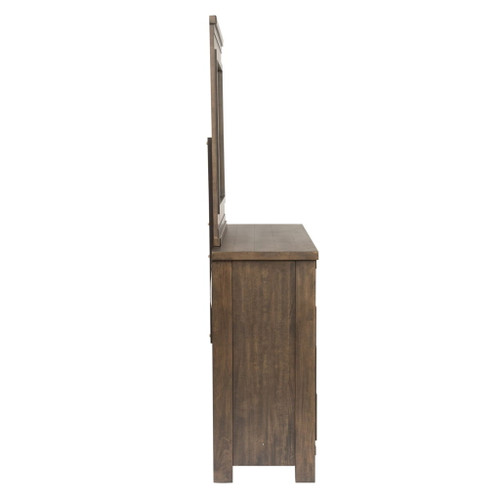 Thornwood Hills - Dresser & Mirror - Rock Beaten Brown