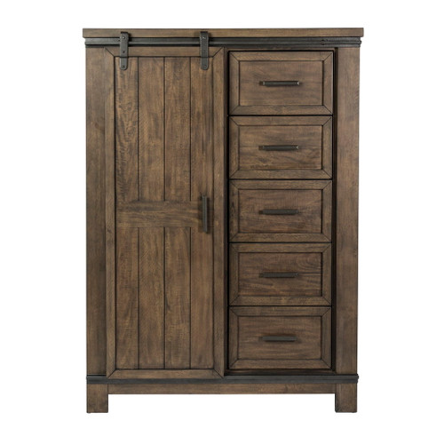 Thornwood Hills - Sliding Door Chest - Rock Beaten Brown
