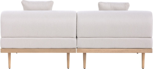 Laguna - 2 Piece Resilient Water Resistant Fabric 71" Outdoor Patio Armless Modular Loveseat