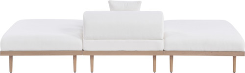 Laguna - 3 Piece Resilient Water Resistant Fabric Outdoor Patio Armless Modular Sofa