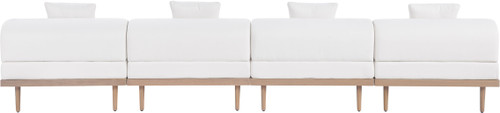 Laguna - 4 Piece 142" Upholstered Outdoor Patio Modular Armless Sofa