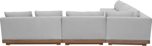 Solace - Olefin 5 Piece Outdoor Patio Modular Sectional