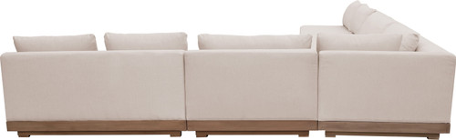 Solace - Olefin 5 Piece Outdoor Patio Modular Sectional