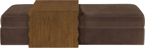Woodra - Velvet Coffee Table/Ottoman