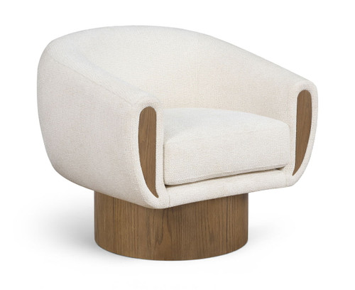 Avella - Interwoven Fabric Swivel Accent Chair