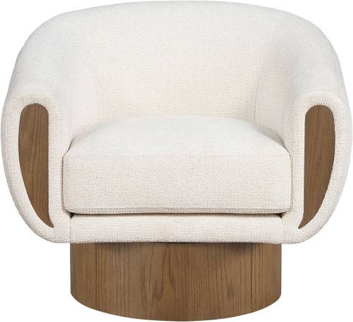 Avella - Interwoven Fabric Swivel Accent Chair