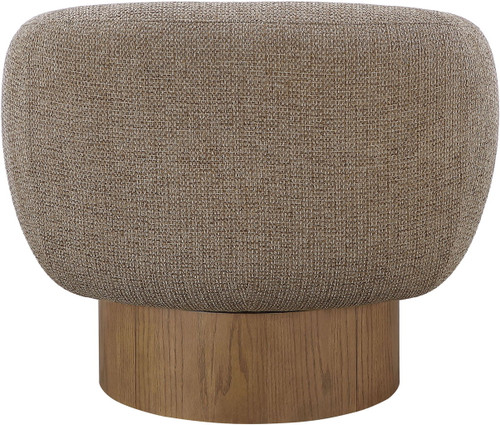 Avella - Interwoven Fabric Swivel Accent Chair
