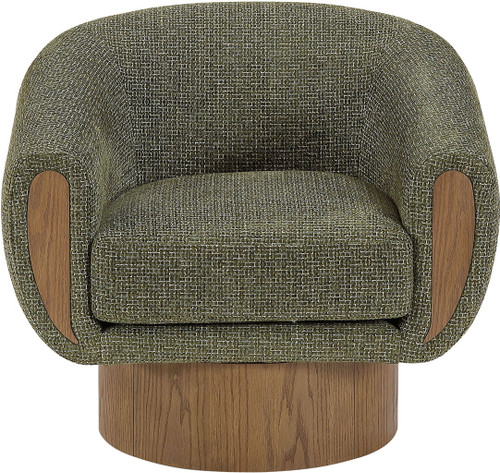 Avella - Interwoven Fabric Swivel Accent Chair
