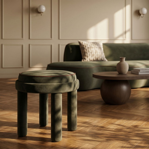 Velin - Velvet Ottoman / Stool