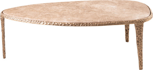 Gild - Aluminum Base And Genuine Marble Top Table