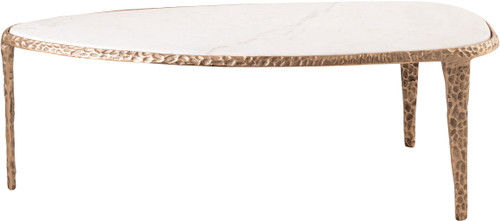 Gild - Aluminum Base And Genuine Marble Top Table