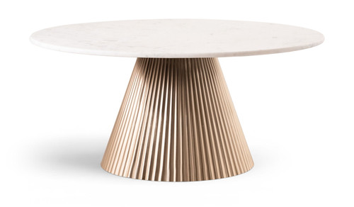 Cindra - Genuine Marble Top And Iron Base Table