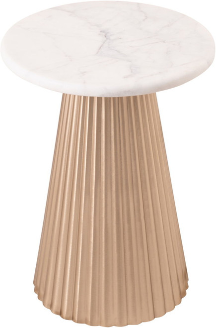 Cindra - Genuine Marble Top And Iron Base Table