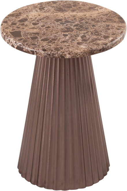 Cindra - Genuine Marble Top And Iron Base Table