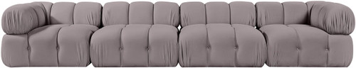 Orin - Fabric Velvet 4 Piece Modular Sofa