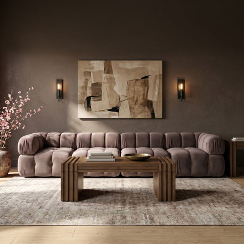 Orin - Fabric Velvet 4 Piece Modular Sofa