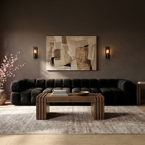 Orin - Fabric Velvet 4 Piece Modular Sofa