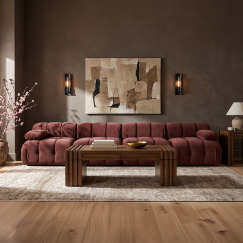 Orin - Velvet 4 Piece Modular Sofa