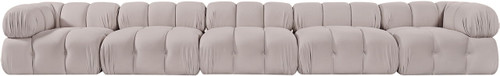 Orin - Fabric Velvet 5 Piece Modular Sofa