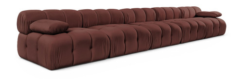 Orin - Velvet 5 Piece Modular Armless Sofa