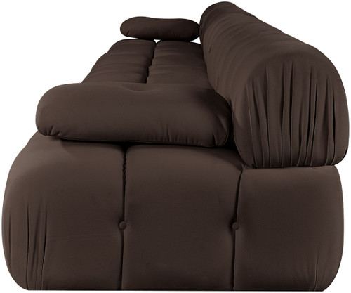 Orin - Velvet 5 Piece Modular Armless Sofa