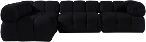 Orin - Fabric Velvet 4 Piece Modular Sectional