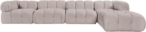 Orin - Fabric Velvet 5 Piece Modular Sectional