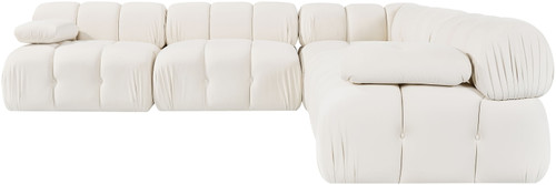 Orin - Velvet Fabric 5 Piece Modular Sectional