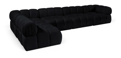 Orin - Velvet 5 Piece Modular Sectional