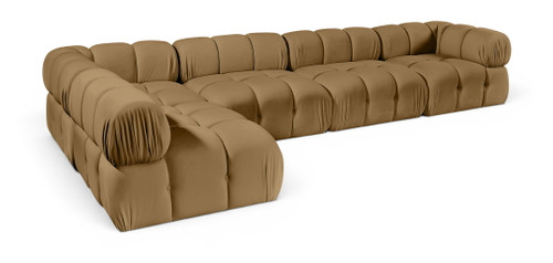 Orin - Velvet 5 Piece Modular Sectional