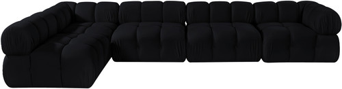 Orin - Velvet 5 Piece Modular Sectional