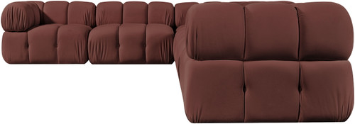 Orin - L-Shaped Velvet 6 Piece Modular Sectional
