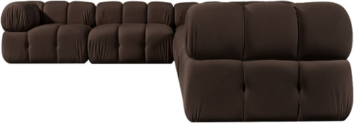 Orin - L-Shaped Velvet 6 Piece Modular Sectional